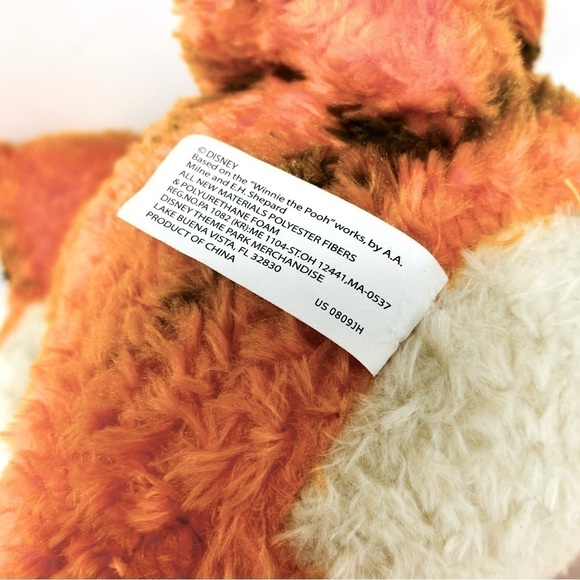 Set Of 2 Walt Disney World Winnie The Pooh Tigger Plushies 15” and 8” - Picture 10 of 11